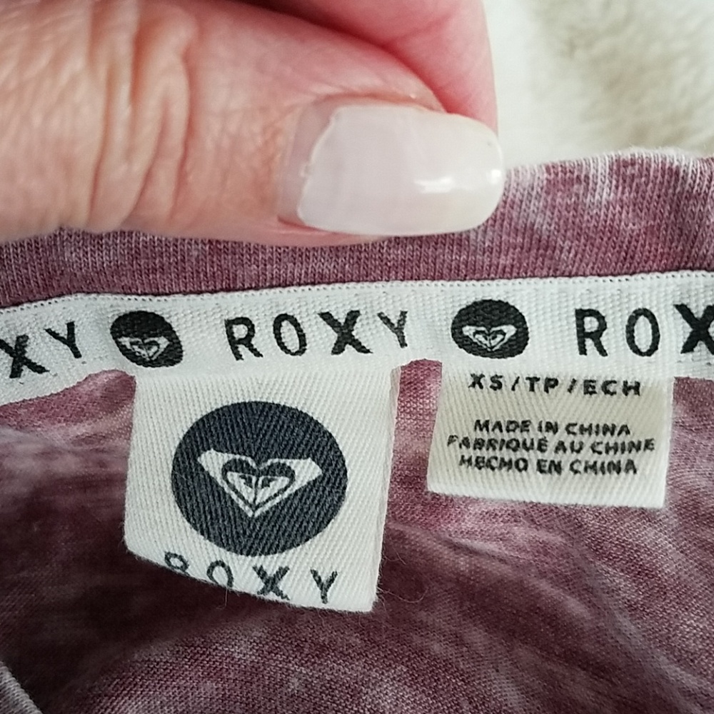 Roxy V-Neck Tee Shirt - Picture 2 of 4